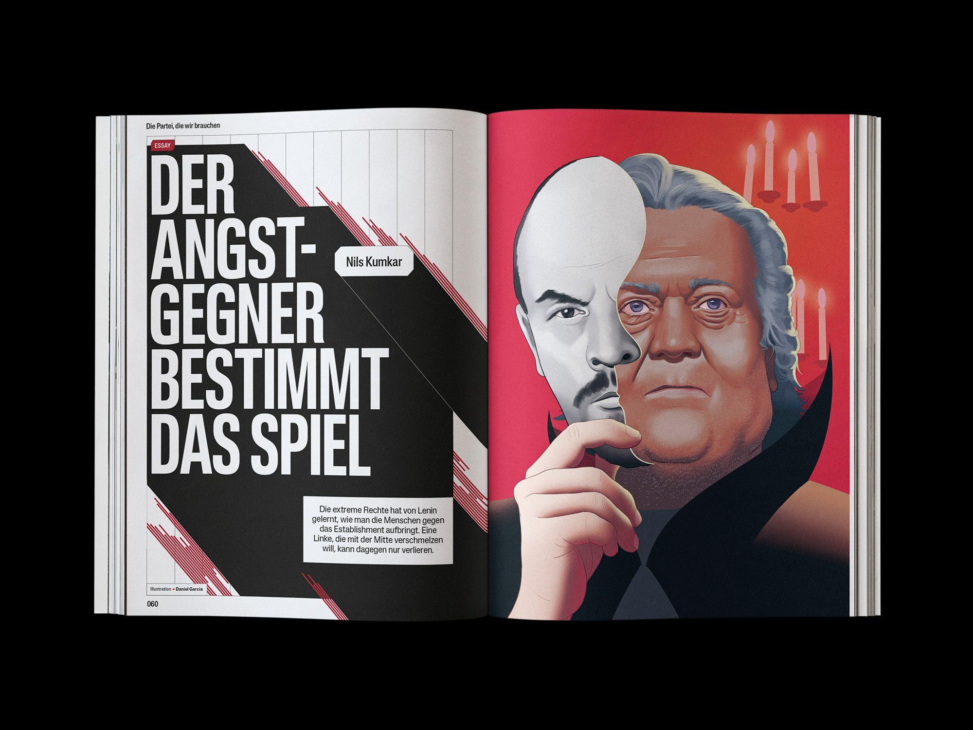 Doppelseite der JACOBIN Ausgabe #22 »Die Partei, die wir brauchen«