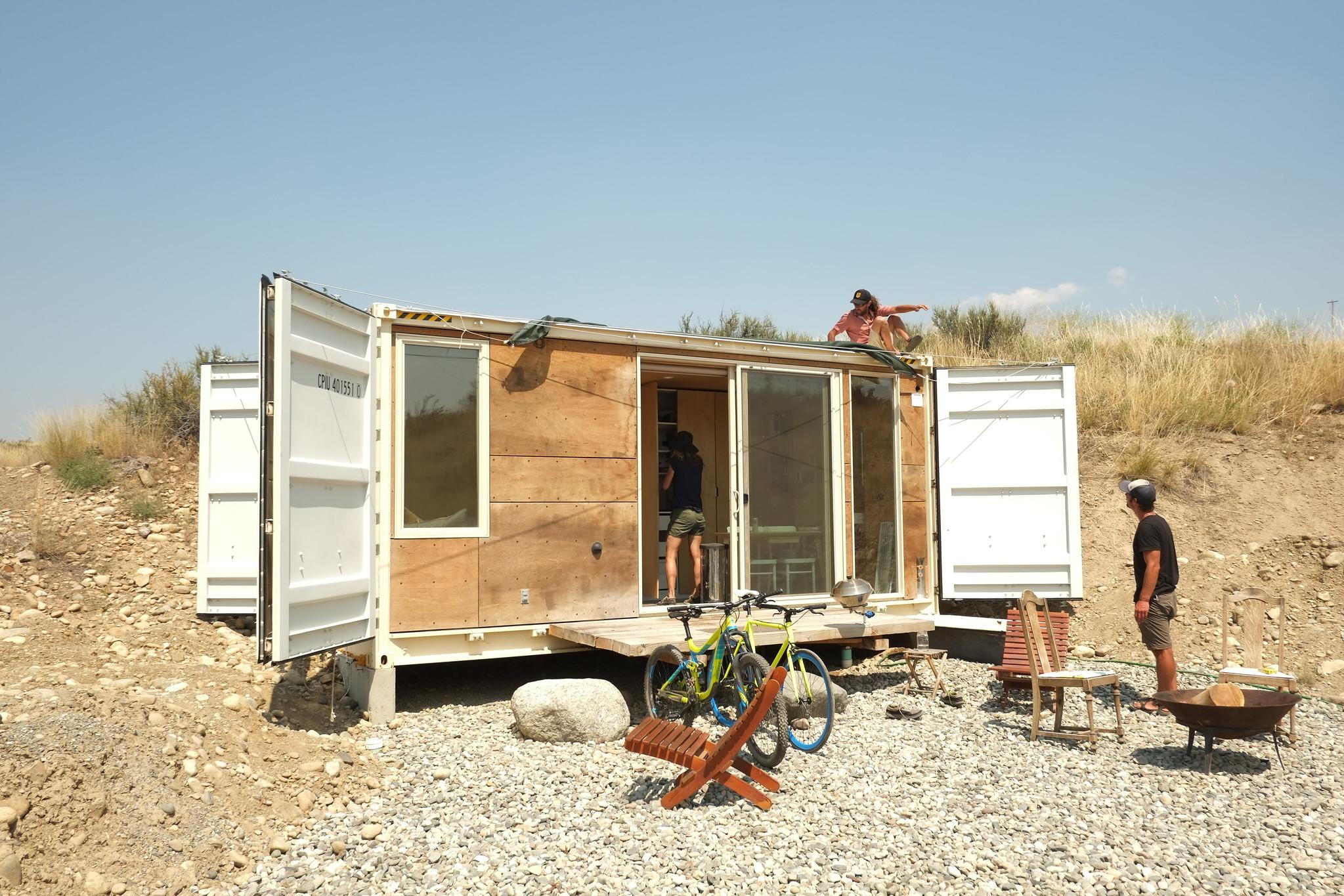Ein Tiny House und dessen Bewohner in Washington, USA.