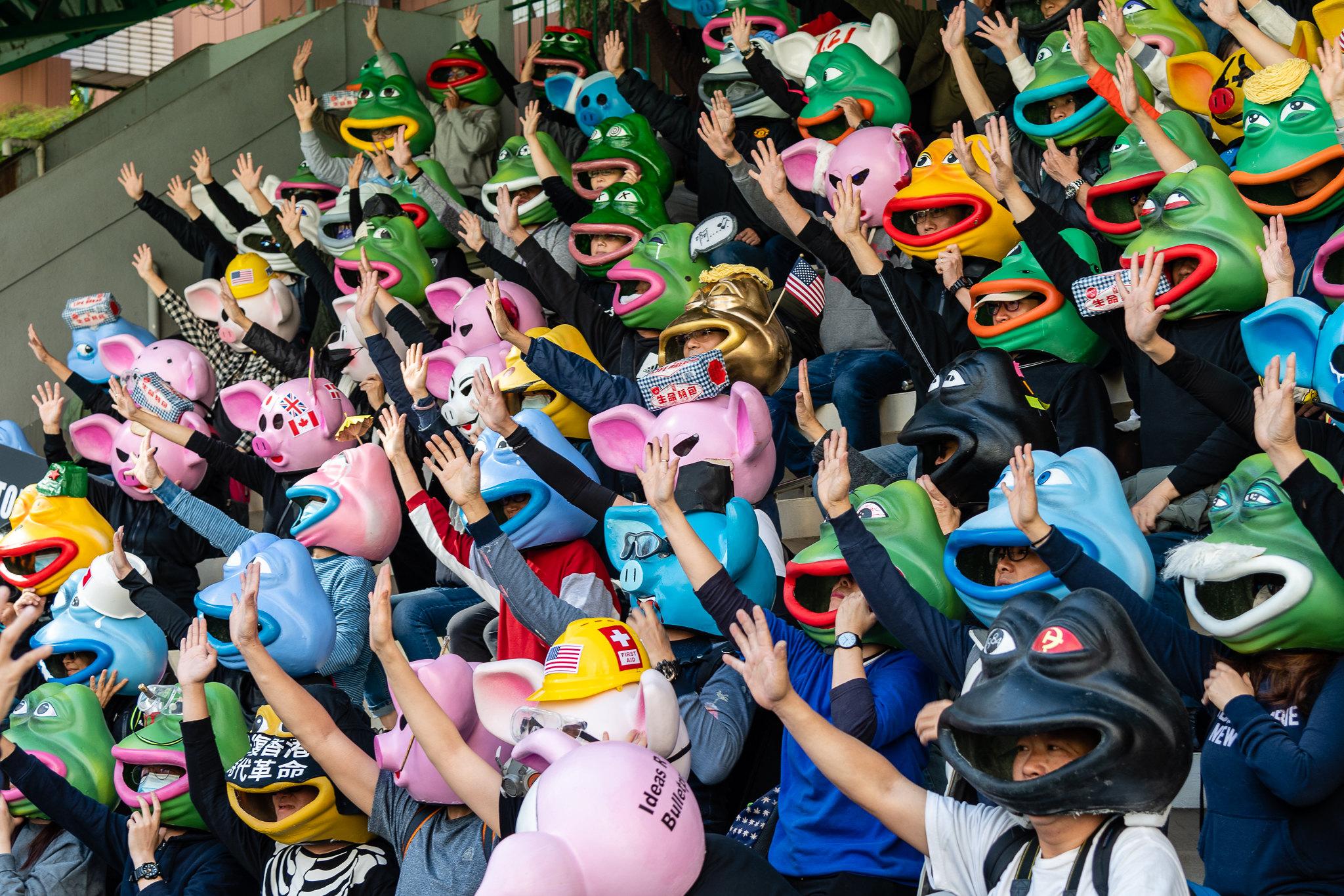 Demokratieproteste in Hong Kong, Dezember 2019.