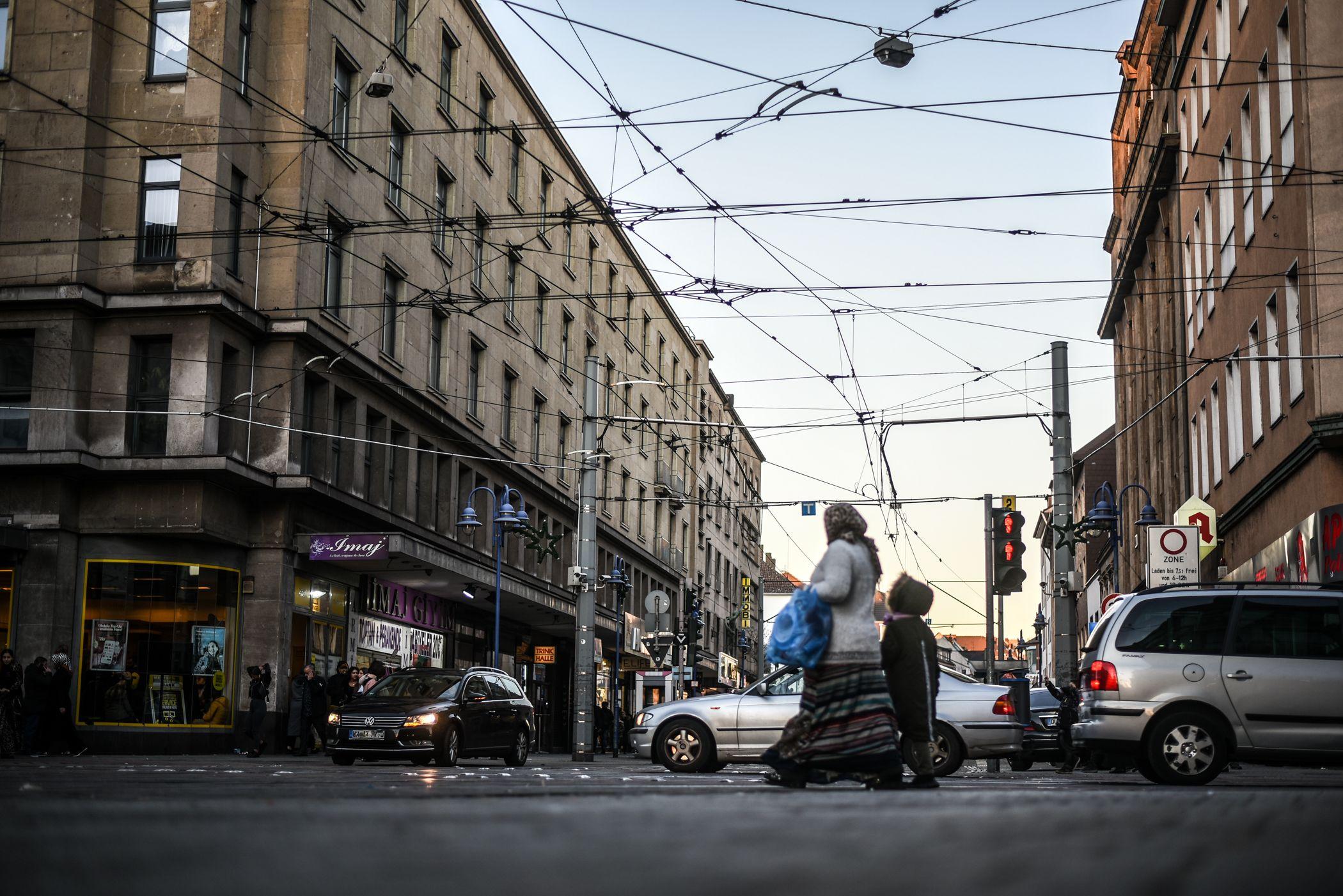 Ein Blick auf Marxloh, einer der ärmsten Teile von Duisburg.