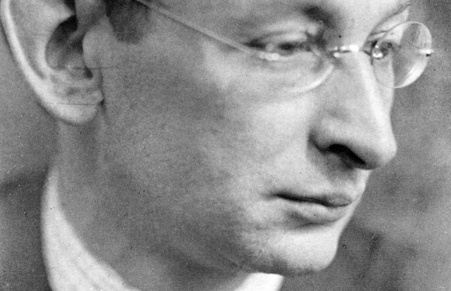 Ein Porträt von Werner Scholem. Das Foto stammt von dem bekannten Literaturkritiker Franz Pfemfert.