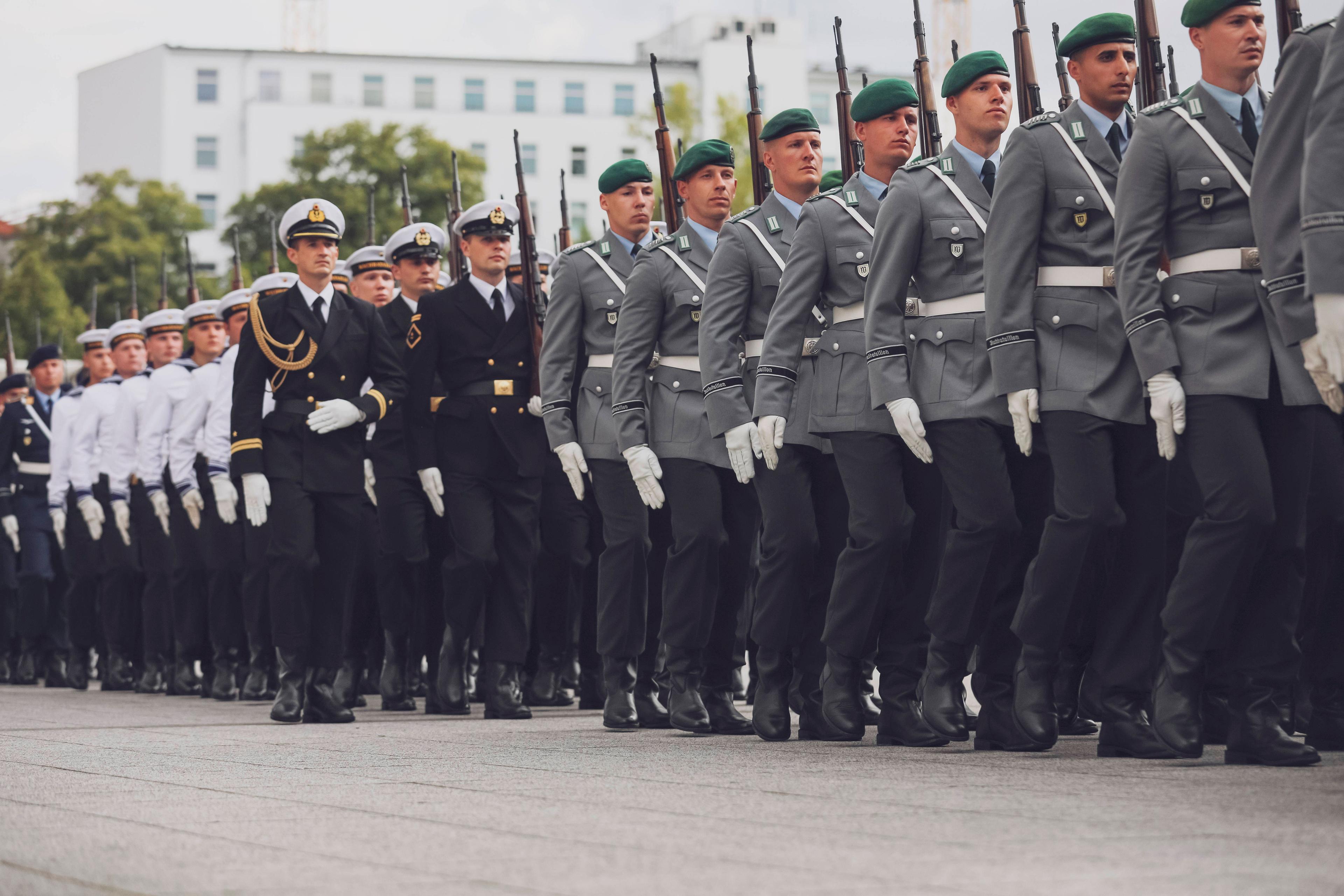 Feierliches Gelöbnis von Rekrutinnen und Rekruten der Bundeswehr in Berlin, 20. Juli 2023.