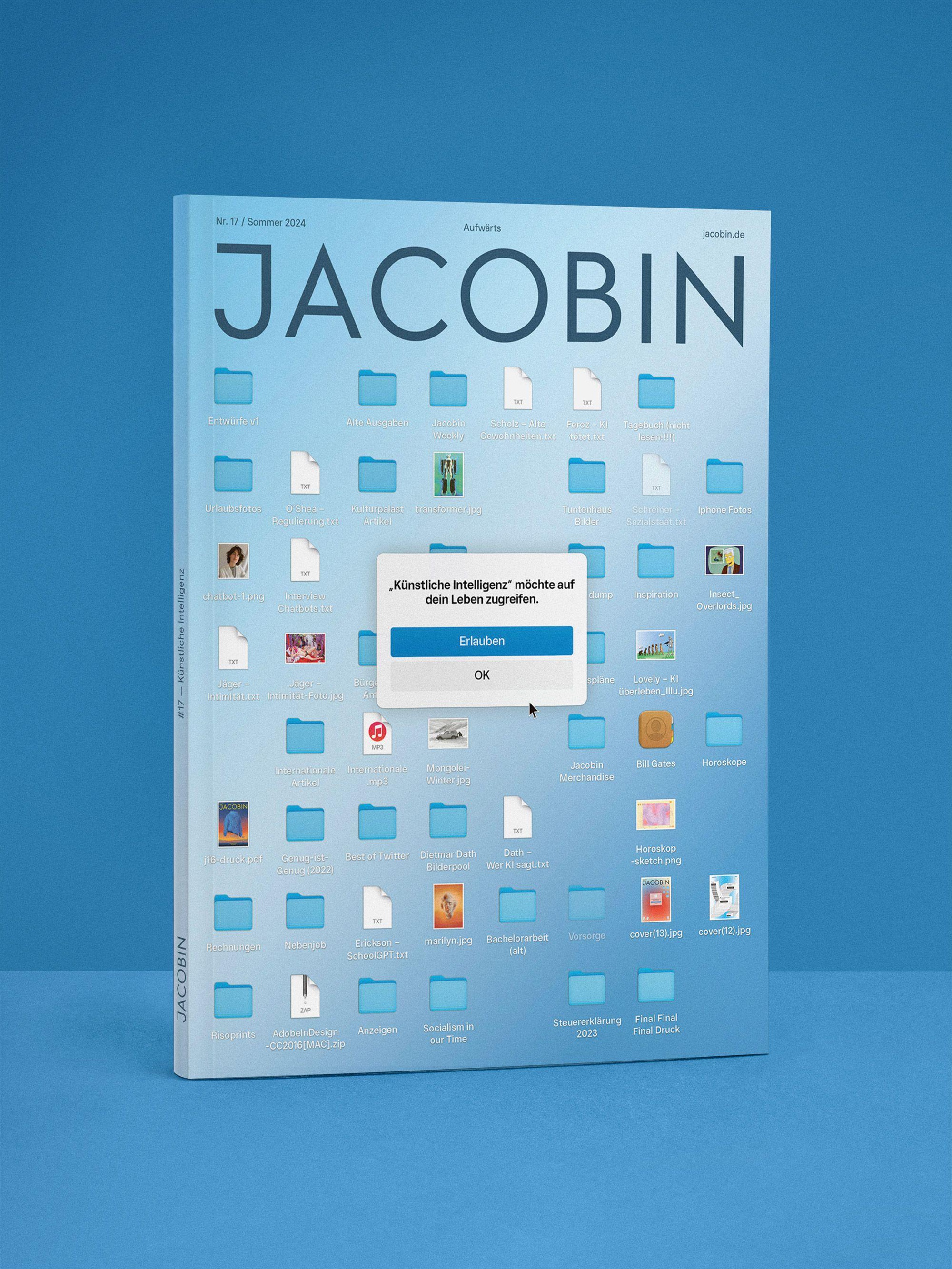 Cover der JACOBIN Ausgabe #17 »Künstliche Intelligenz«