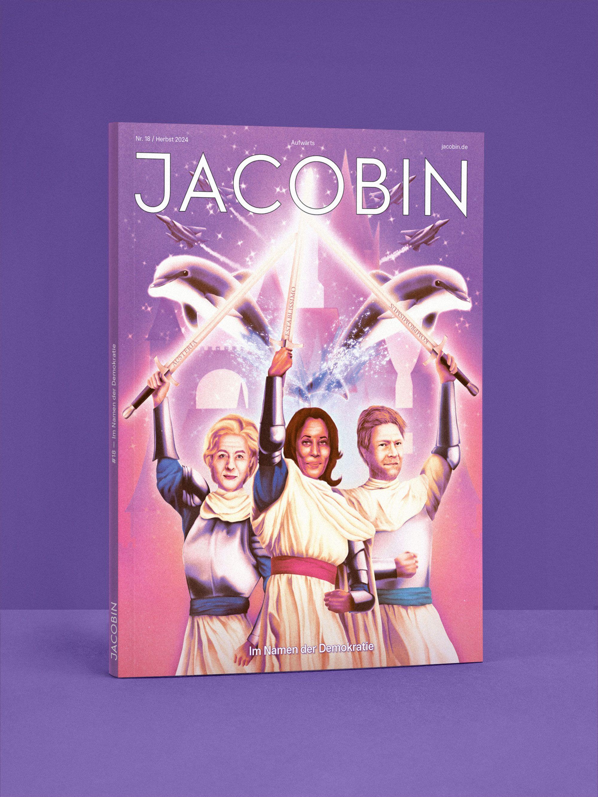 Cover der JACOBIN Ausgabe #18 »Im Namen der Demokratie«