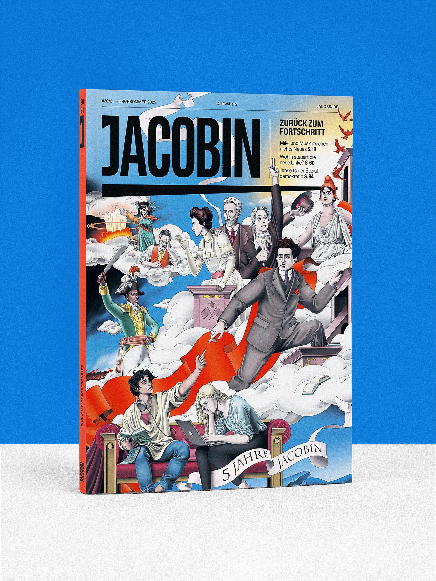 Cover der JACOBIN Ausgabe #20 »Zurück zum Fortschritt«