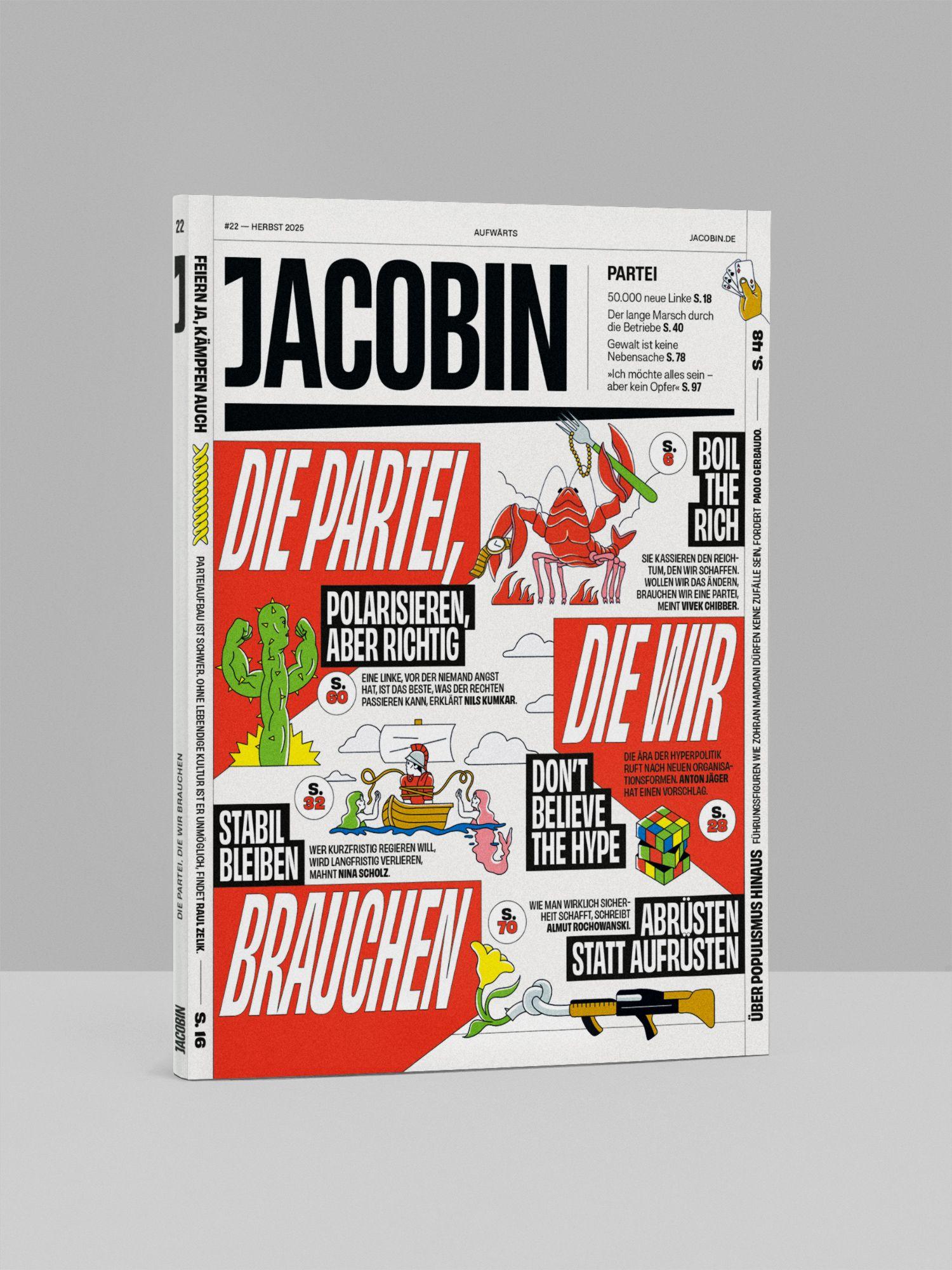 Cover der JACOBIN Ausgabe #22 »Die Partei, die wir brauchen«