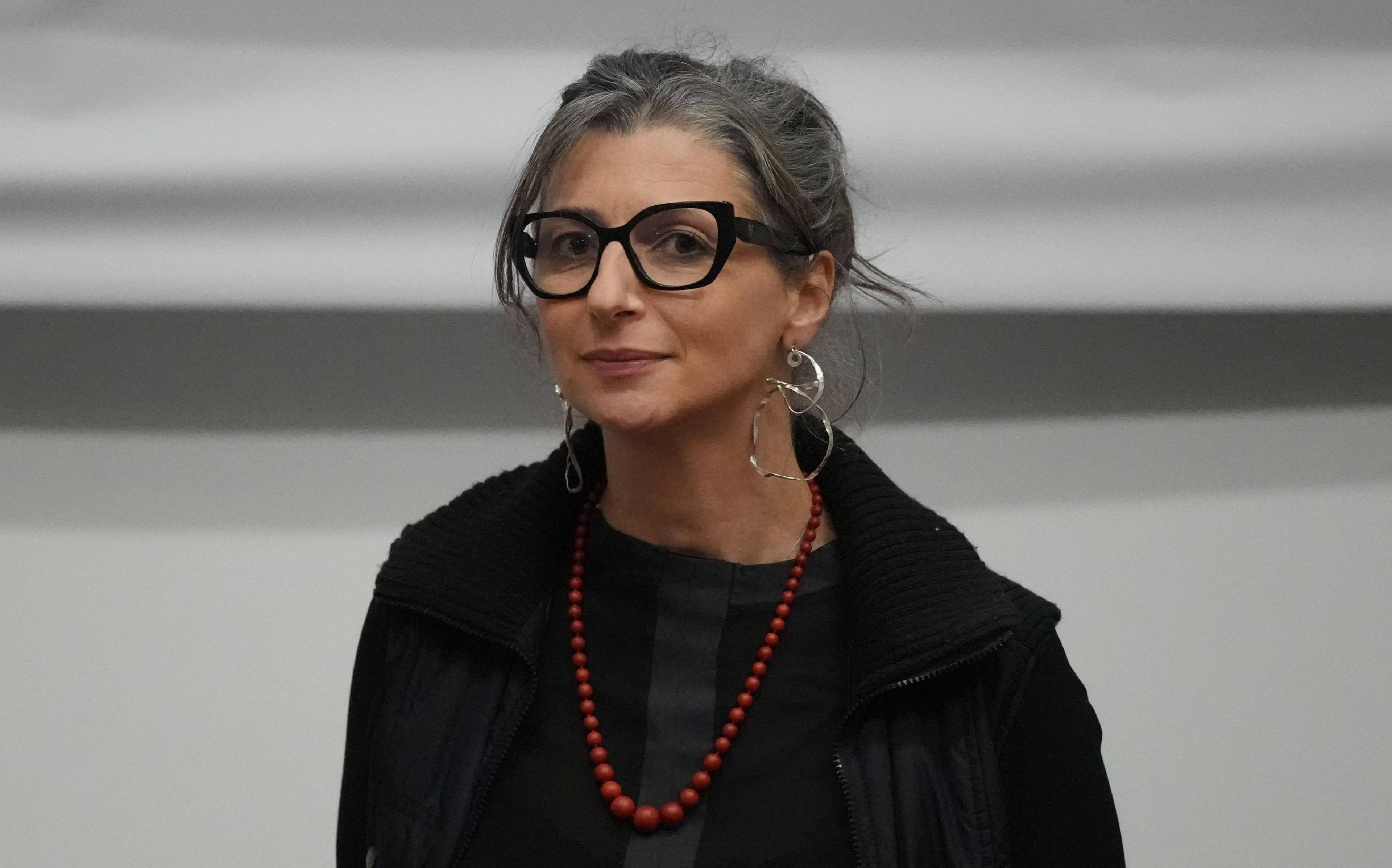 Die Sonderberichterstatterin der Vereinten Nationen für die besetzten palästinensischen Gebiete Francesca Albanese, Aufnahme vom 29. November 2025.