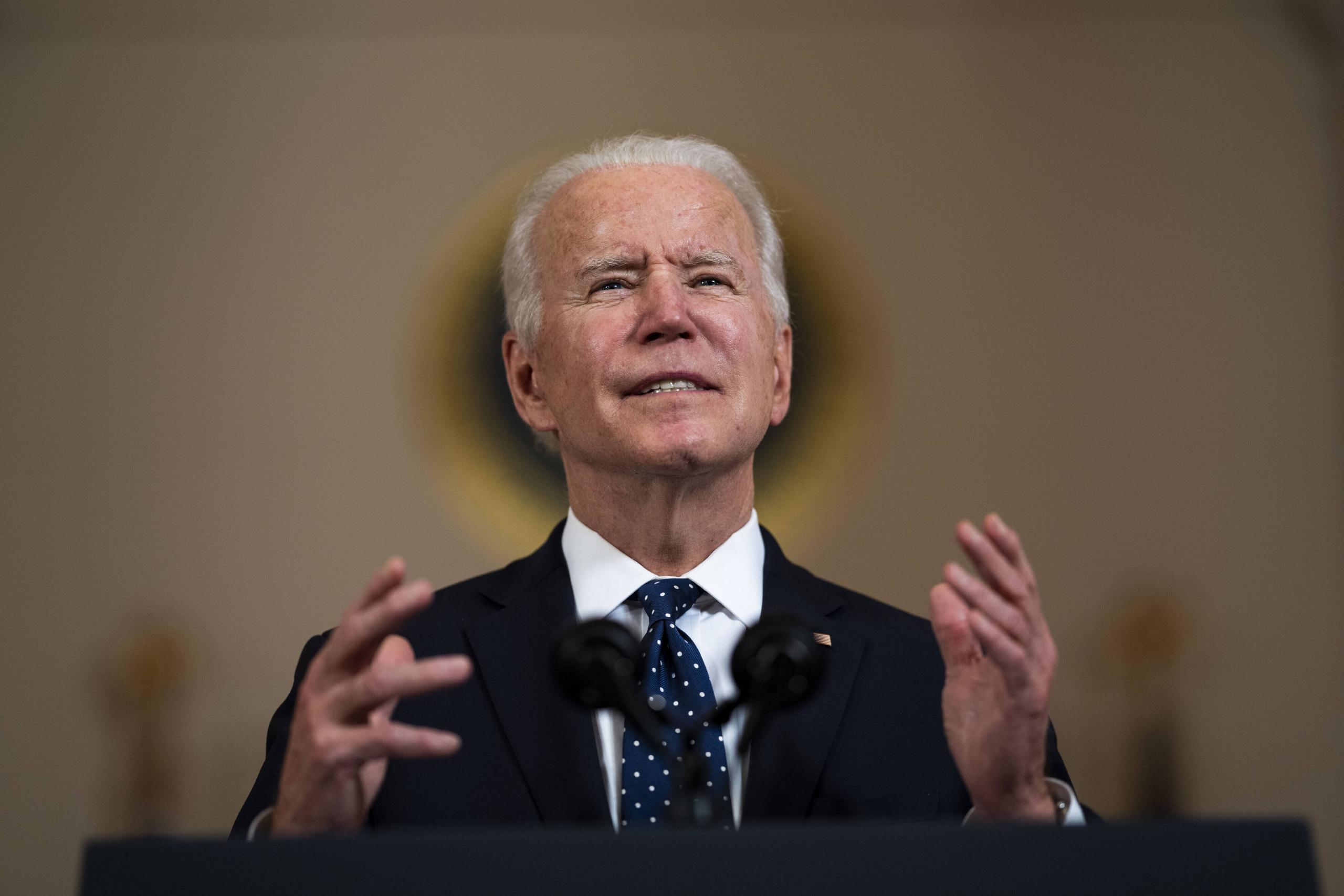 US-Präsident Joe Biden im Weißen Haus am 20. April 2021.