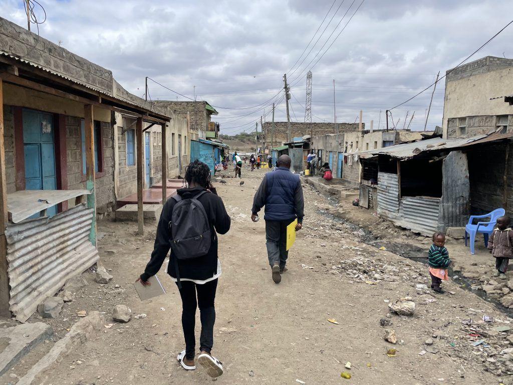 Forscherin Irene Nduta in Kayole-Soweto.