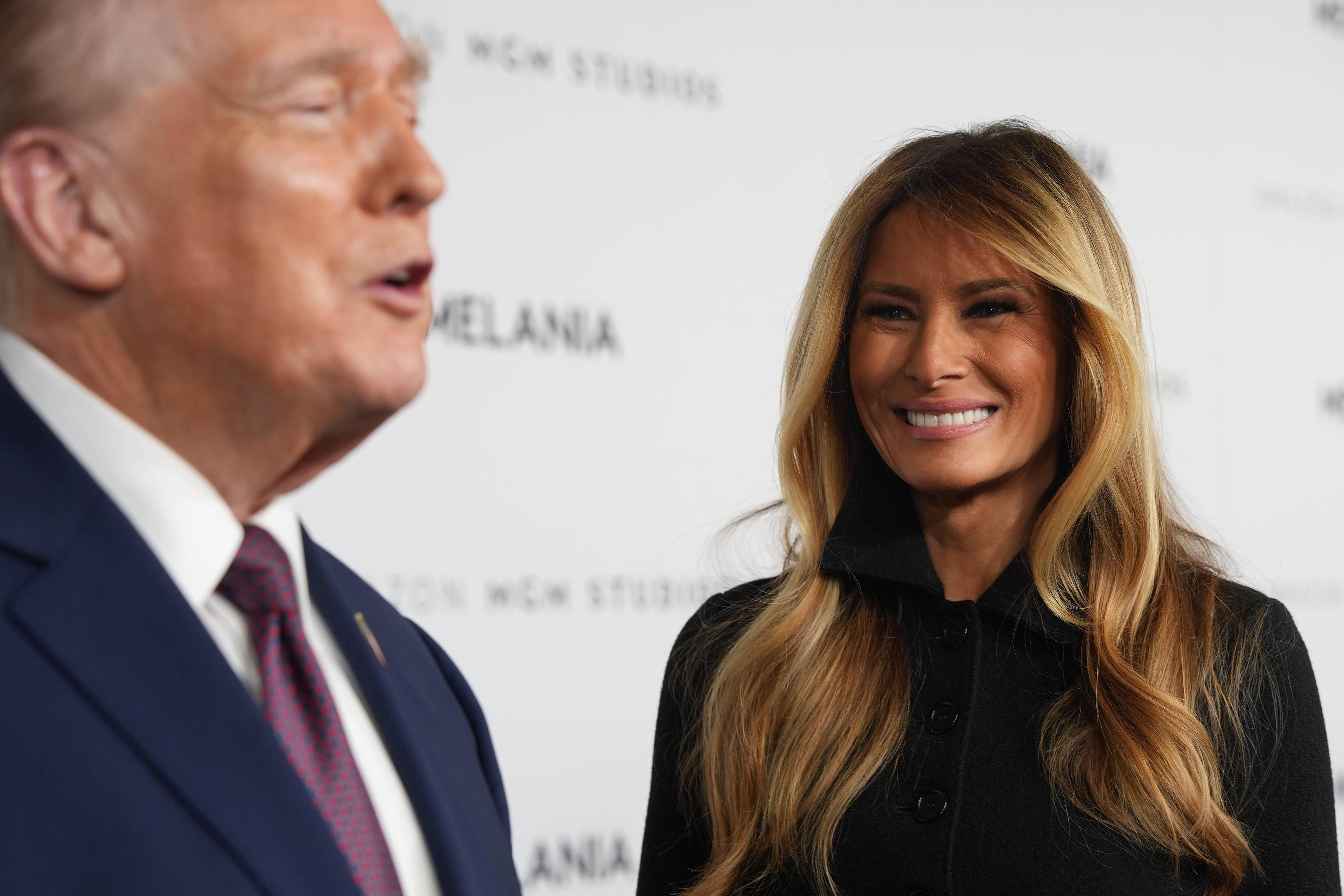 Melania und Donald Trump bei der Filmpremiere von »Melania«.