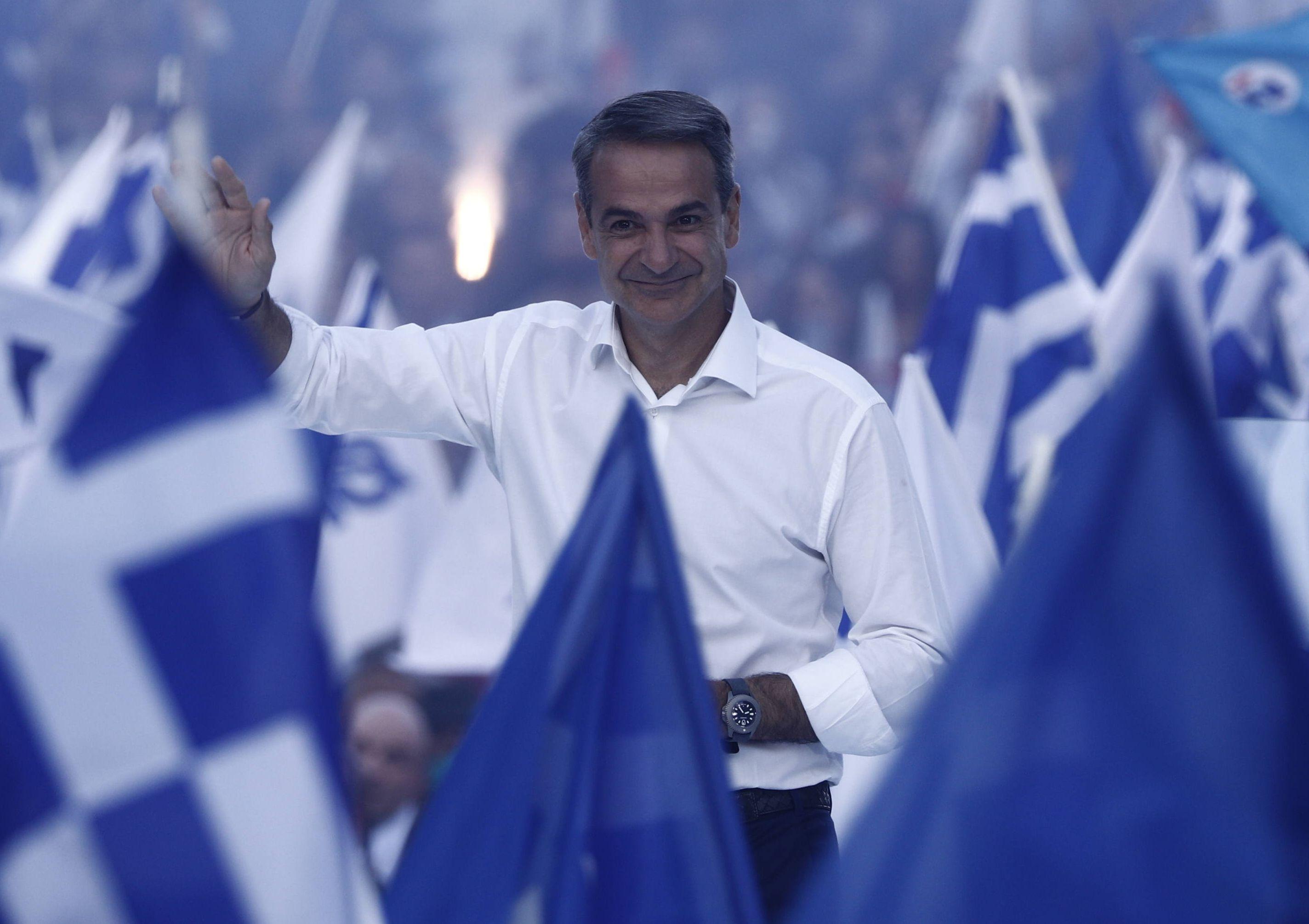 Er lässt politische Gegner abhören und NGOs juristisch verfolgen: Kyriakos Mitsotakis.