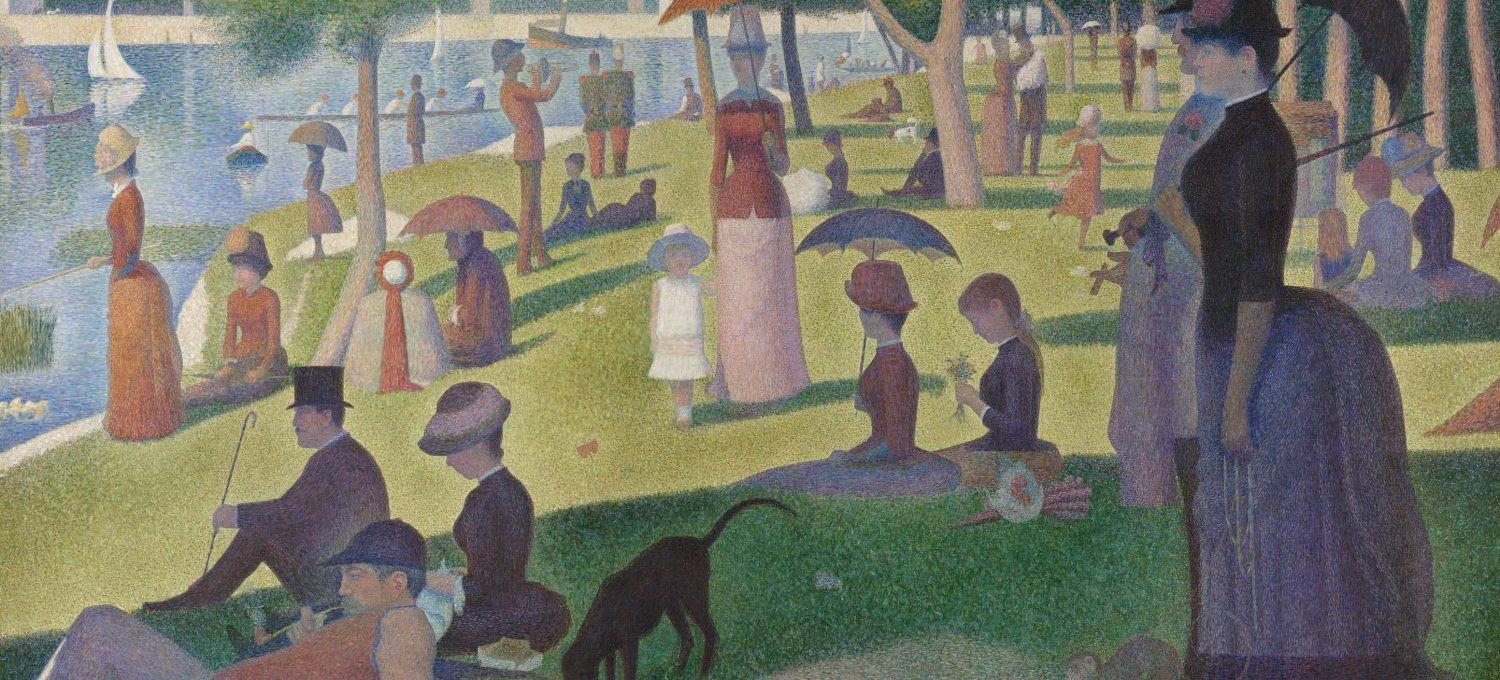 Georges Seurat - Ein Sonntagnachmittag auf der Insel La Grande Jatte (1886). Bild: Wikimedia Commons