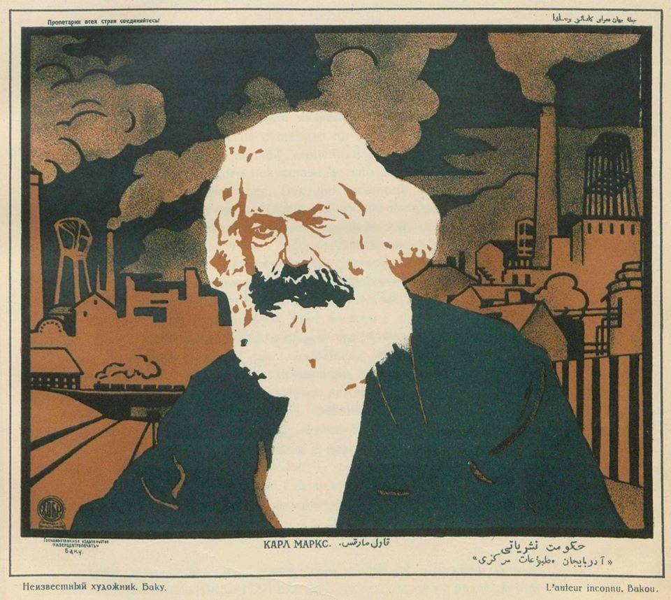 Ein Plakat von Karl Marx aus dem Jahr 1920.